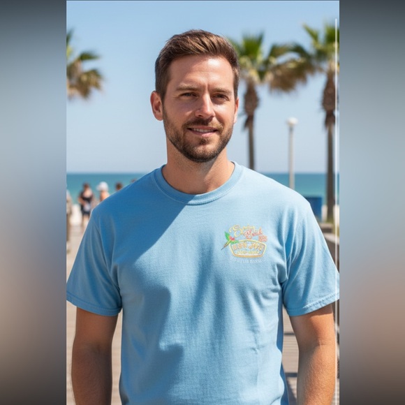 Comfort Colors Other - Comfort Colors Light Blue Short Sleeve Tee Ron Jon 2XL